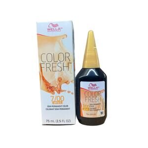Wella Color Fresh 7/00 Medium Blonde Semi-Permanent Hair Color – 2 oz – New